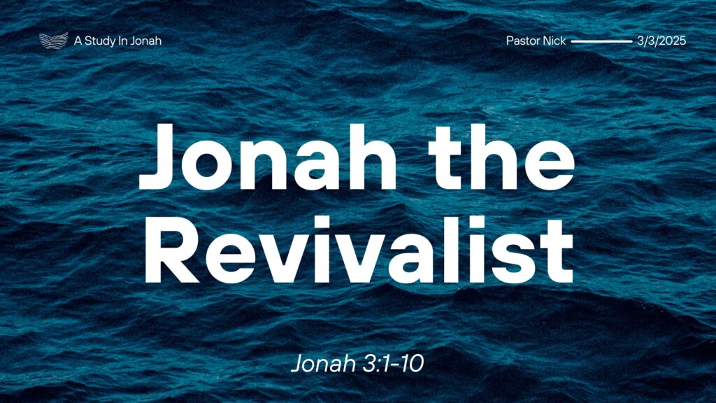 Jonah the Revivalist: How God Uses Us in His Movements Jonah the Revivalist: How God Uses Us in His Movements