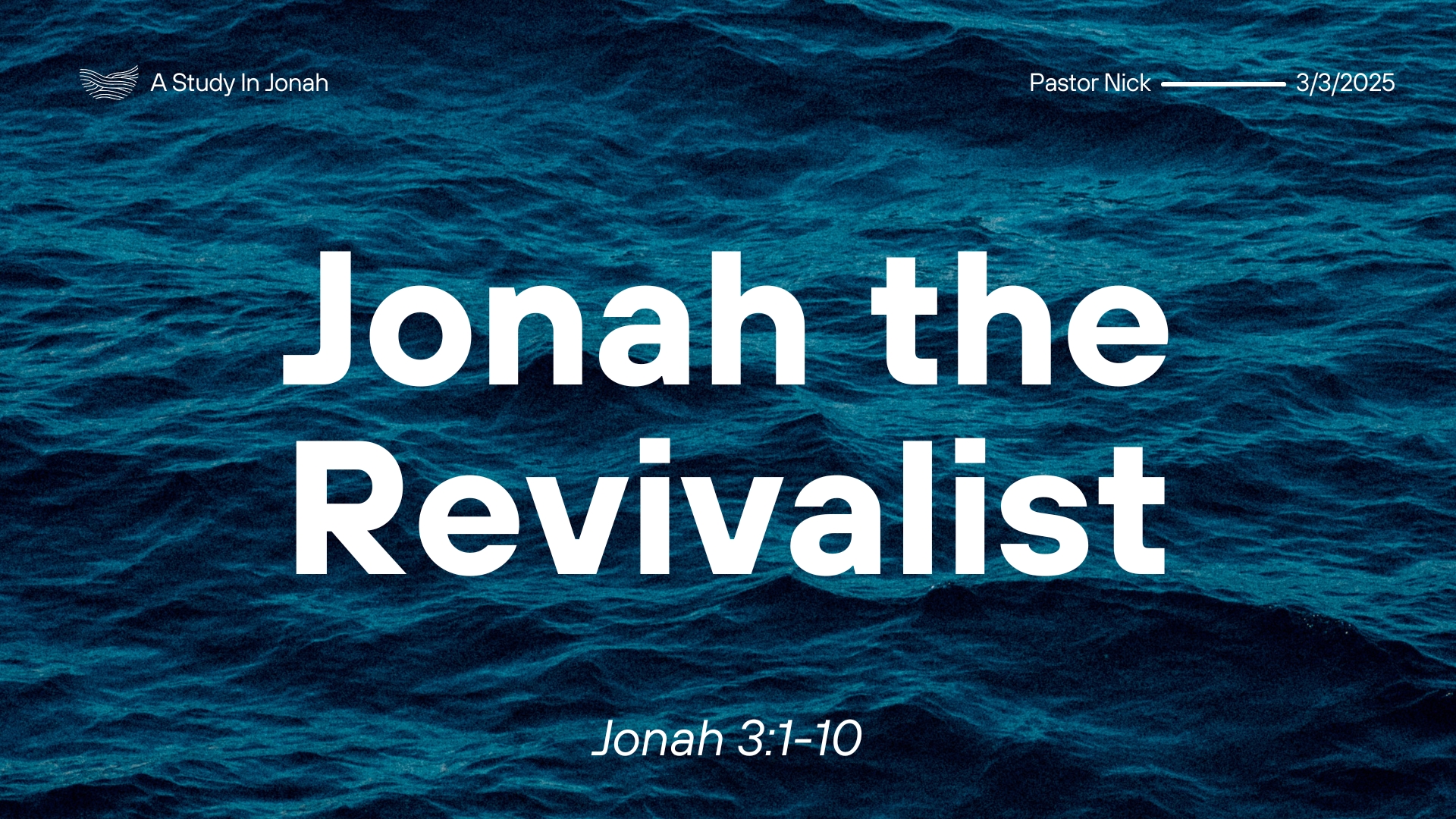 Jonah the Revivalist: How God Uses Us in His Movements